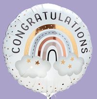 Tap to view Congratulations Boho Rainbow Inflated Balloon