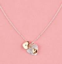 Tap to view Double Heart Charm Necklace