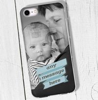 Tap to view Blue Banner Personalised iPhone Case