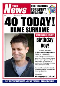 Tap to view Your News - His 40th