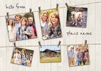 Tap to view Hello Multi Photo Holiday Postcard