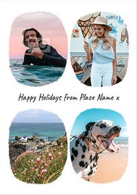 Tap to view Happy Holidays Multi-Photo Postcard