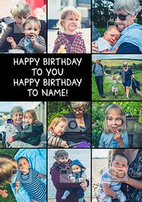Tap to view Ten Photo Birthday card