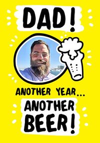 Tap to view Dad Another Year Photo Birthday Card