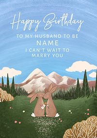 Tap to view Husband to Be Personalised Birthday Card