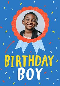 Tap to view Birthday Boy Rosette Photo Card