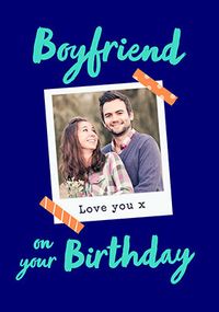 Tap to view Boyfriend Polaroid Photo Happy Birthday Card