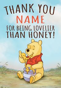 Tap to view Winnie the Pooh - Thank You Personalised Card