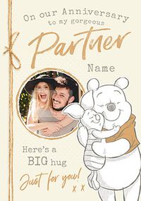 Tap to view Winnie the Pooh - Partner Anniversary Photo Card