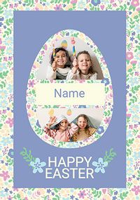 Tap to view Egg Floral Personalised Easter Card