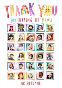 Tap to view Helping us Grow Giant Photo Thank You card