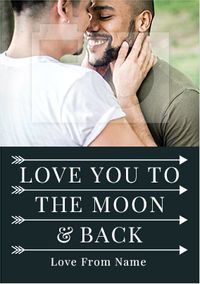 Tap to view Love You to the Moon and Back Photo Upload Card