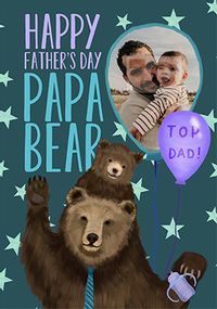 Tap to view Papa Bear photo Father's Day Card