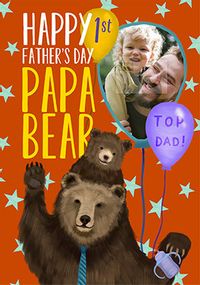 Tap to view Papa Bear 1st Father's Day Card