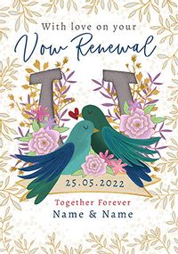 Tap to view Vow Renewal Personalised Wedding Card