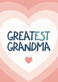 Tap to view Greatest Grandma Heart Birthday Card