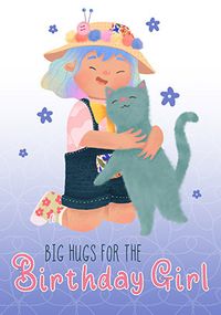 Tap to view Dolly Daydream - Hugs for the Birthday Girl Card