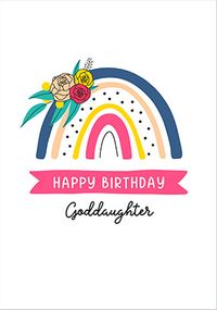 Tap to view Rainbow Goddaughter Birthday Card