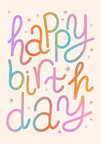 Tap to view Happy Birthday Typography Card