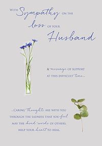 Tap to view Loss Of Husband Sympathy Card