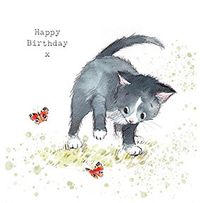 Tap to view Birthday Black Cat Card