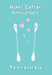 Tap to view Happy Cotton Anniversary Card