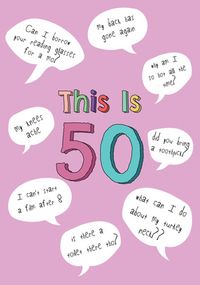 Tap to view This Is 50 Birthday Card