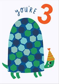 Tap to view Party Tortoise 3rd Birthday Card