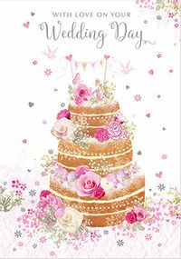 Tap to view Wedding Cake Traditional Wedding Card