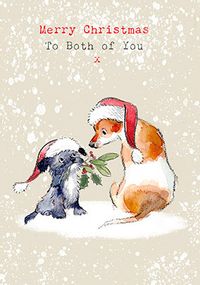 Tap to view Both of You Cute Illustrated Christmas Card