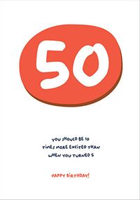 Tap to view 50th Birthday Funny Milestone Card