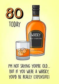 Tap to view 80th if You Were a Whisky Birthday Card