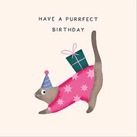 Tap to view Purrfect Birthday Present Card