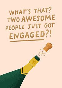 Tap to view Two Awesome People Engagement Card