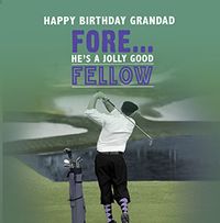 Tap to view Fore Your Grandad Birthday Card