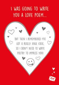 Tap to view Write You A Poem Secret Message Card