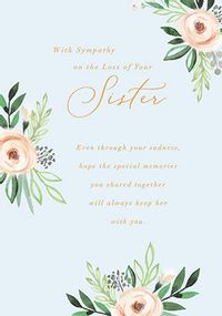Tap to view Loss Of Sister Sympathy Card