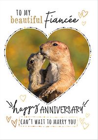 Tap to view Beautiful Fiancée Anniversary Card