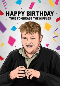 Tap to view Grease the Nipples Birthday card