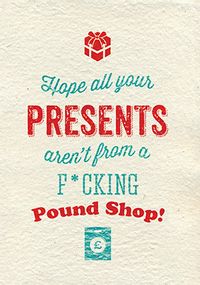 Tap to view Pound Shop Gifts Christmas Card
