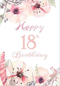 Tap to view Floral Boutique 18th Birthday Card
