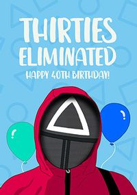 Tap to view Thirties Eliminated 40th Birthday Card