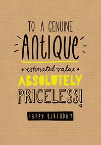 Tap to view Genuine Antique Birthday Card