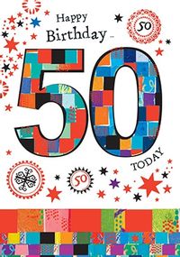 Tap to view 50 Today Birthday Card
