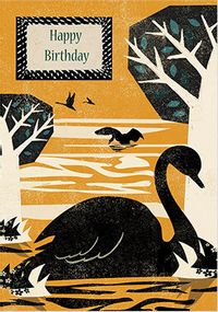 Tap to view Swan Birthday Card