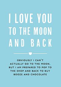 Tap to view To The Moon & Back Valentine's Card