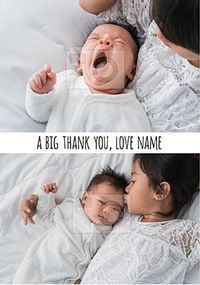 Tap to view A Big Thank You New Baby Personalised Card