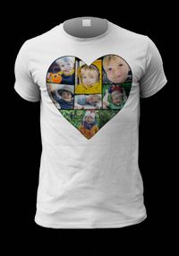 Tap to view Personalised Multi Photo Heart Men's T-Shirt
