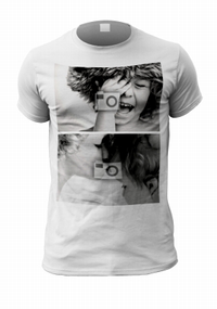 Tap to view Two Photo Upload Personalised T-Shirt