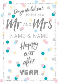 Tap to view Congratulations New Mr and Mrs Wedding Card